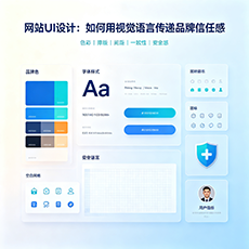 营口建站-网站UI设计：如何用视觉语言传递品牌信任感